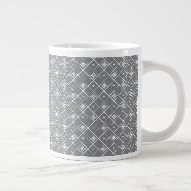 Geometric cross pendant large coffee mug (Right)