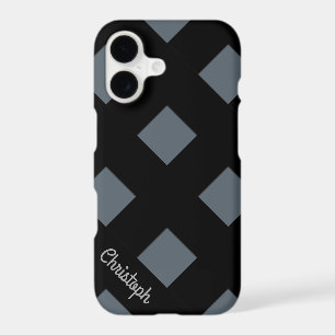Geometric Crossing Black Lines with Name