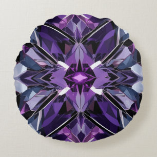 Geometric crystal formation round pillow