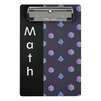 Geometric Cube Illusion Editable - Text Mini Clipboard
