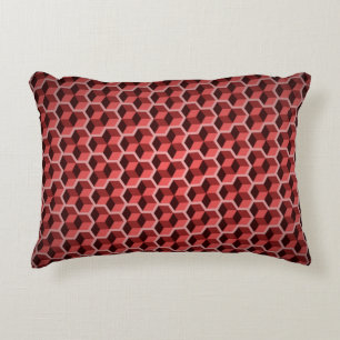 Geometric Cubes Accent Pillow