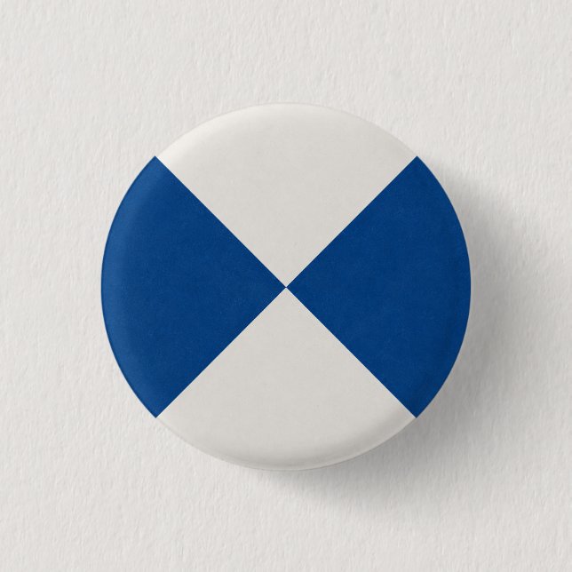 Geometric Decorative Tile 1 Inch Round Button (Front)