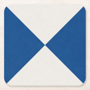 Geometric Decorative Tile Square Paper Coaster