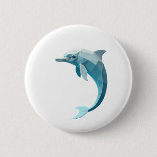 Geometric Delfine  2 Inch Round Button