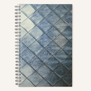 Geometric Denim Notebook