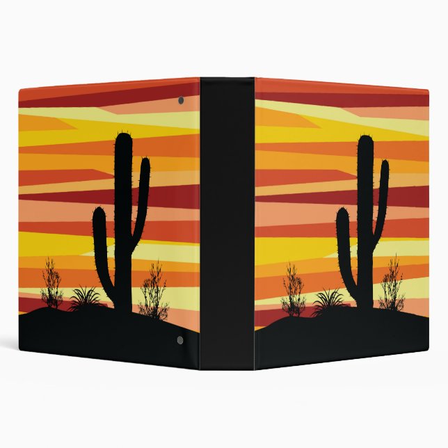Geometric desert sunset binder (Background)