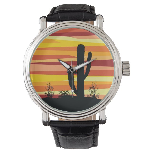 Geometric desert sunset watch (Front)