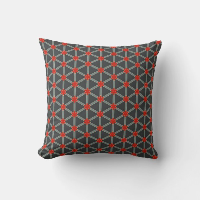Geometric Design 09 Throw Pillow (Front)