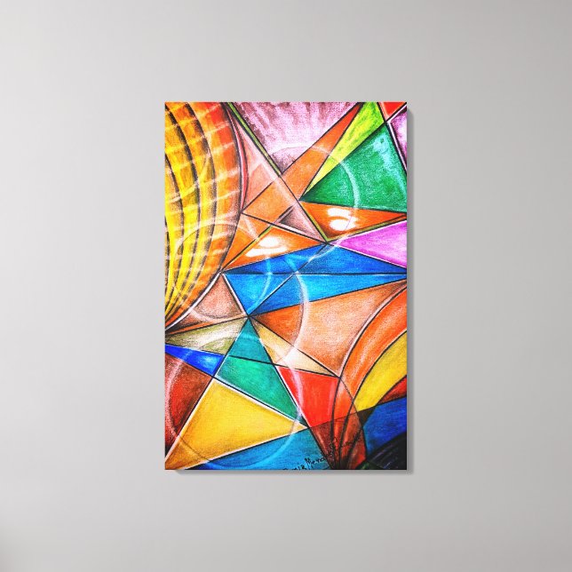 Geometric Design 38 Canvas Print (Front)