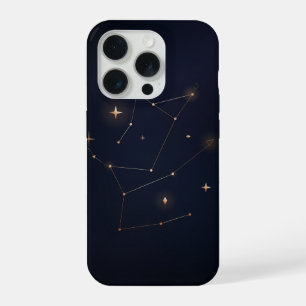 geometric design, art deco, gold lines, wave patte iPhone 15 pro case