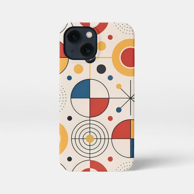 Geometric design fountain iPhone case (Back)