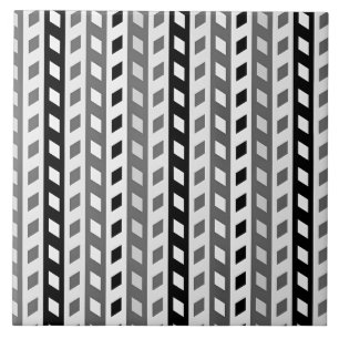 Geometric Design, gray, black, white, Tile