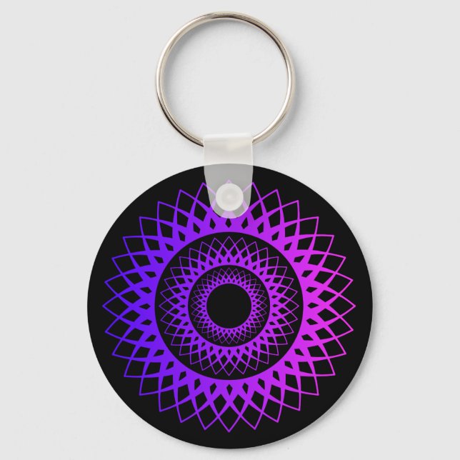 Geometric Design Keychain (Front)
