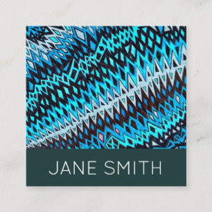 Geometric design modern stylish creative industry square business card