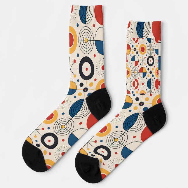 Geometric design socks (Left)