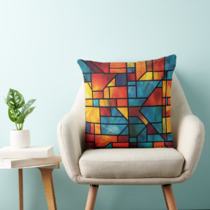 Geometric Design Throw Pillow