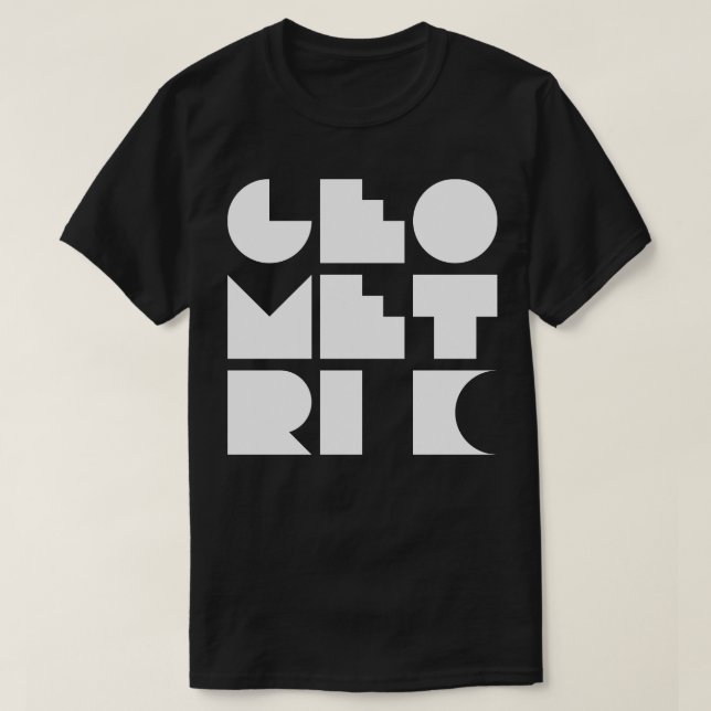 geometric design typography T-Shirt (Design Front)