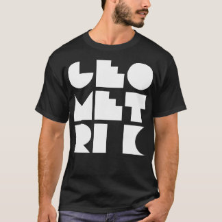 geometric design typography T-Shirt