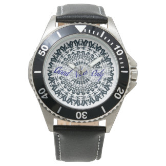 Geometric Design with Quote  Watch