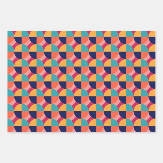 GEOMETRIC DESIGN. WRAPPING PAPER SHEET (Front)