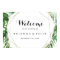 Geometric Destination Green Wedding Welcome Sign