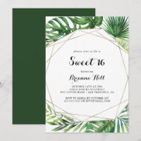 Geometric Destination Sweet 16 Birthday Party