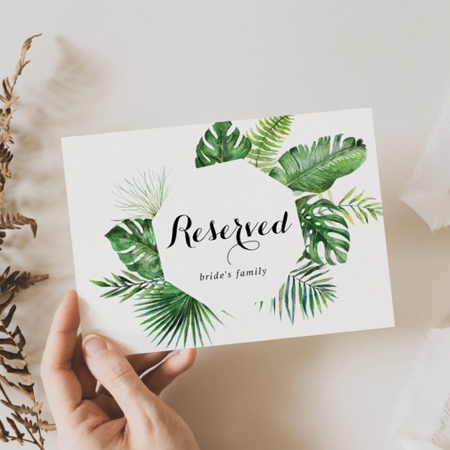 Geometric Destination Wedding Reserved Sign (Creator Uploaded)