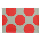 Geometric Diagonal Red Polka Dots on any Colour