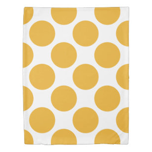 Geometric Diagonal Yellow Polka Dots on any Colour Duvet Cover