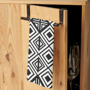 Geometric Diamond Pattern     Kitchen Towel