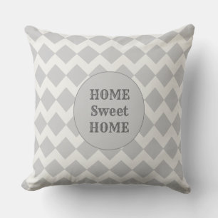 Geometric Diamond Pattern Throw Pillow