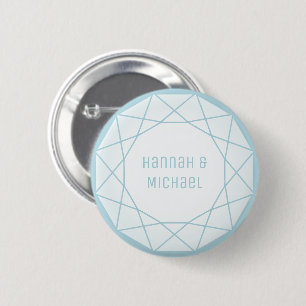 Geometric Diamond Round 2 Inch Round Button