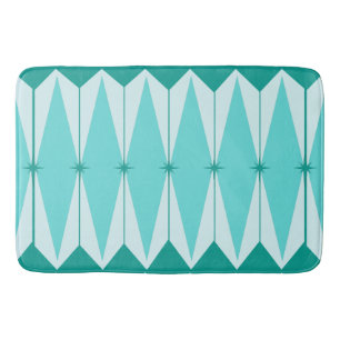 Geometric Diamonds & Starbursts Bath Mat