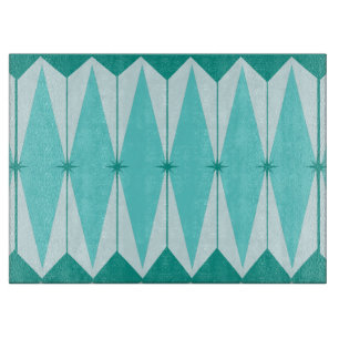 Geometric Diamonds & Starbursts Cutting Board