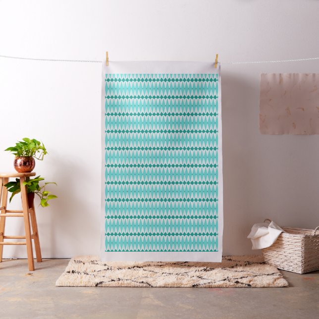 Geometric Diamonds & Starbursts Fabric (In Situ)
