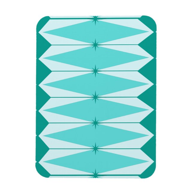 Geometric Diamonds & Starbursts Flexible Magnet (Vertical)