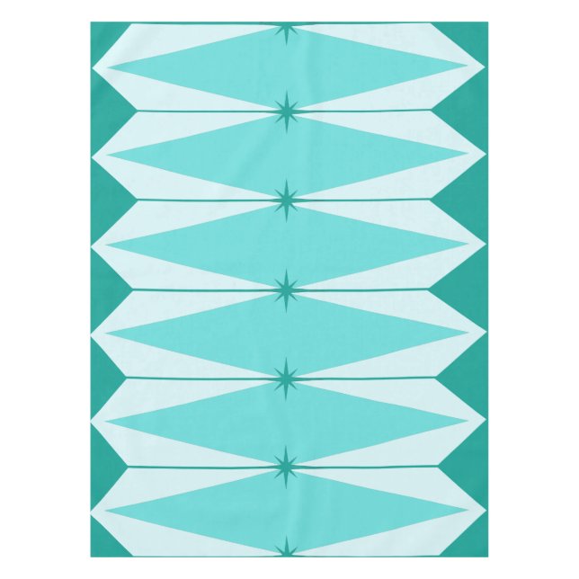 Geometric Diamonds & Starbursts Tablecloth (Front)