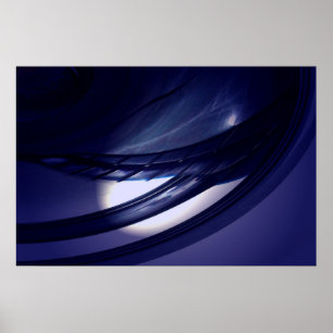 Geometric Digital Abstract Art Poster Print