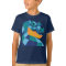 Geometric dinosaur t-shirt for kids - T-Rex