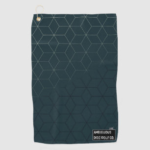 Geometric Disc Golf Towel with Bag Clip