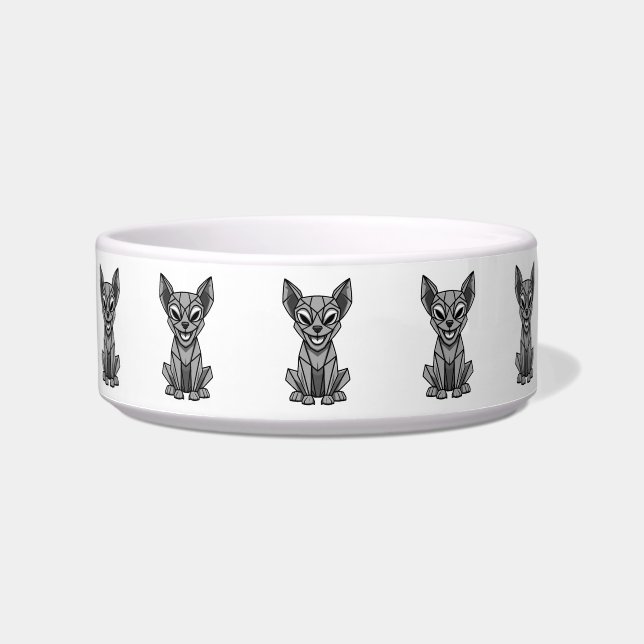 Geometric Dog Bowl (Front)