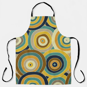 Geometric Doodle: Vibrant Seamless Background Apron