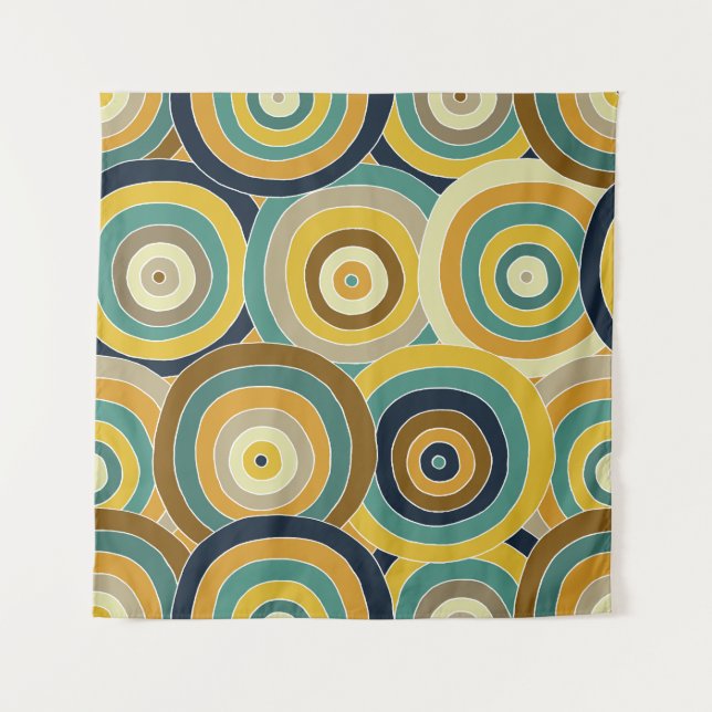 Geometric Doodle: Vibrant Seamless Background Tapestry (Front)