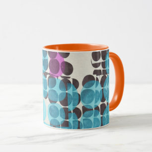Geometric dots pattern mug