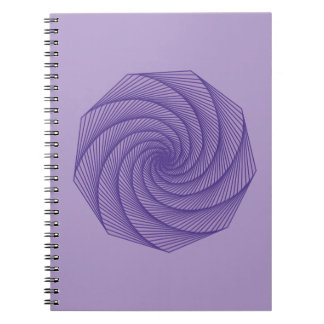 geometric drawing Violet Notebook