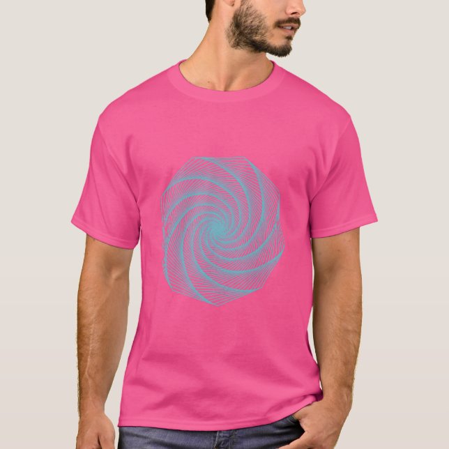 geometric drawing Violet T-Shirt (Front)