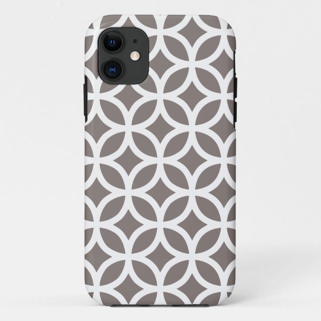 Geometric Driftwood Brown Iphone 5 Case (Back)