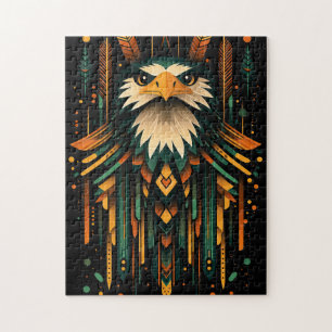 Geometric Eagle Illustration Jigsaw Puzzle