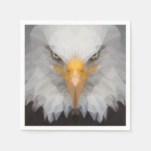 Geometric eagle napkin