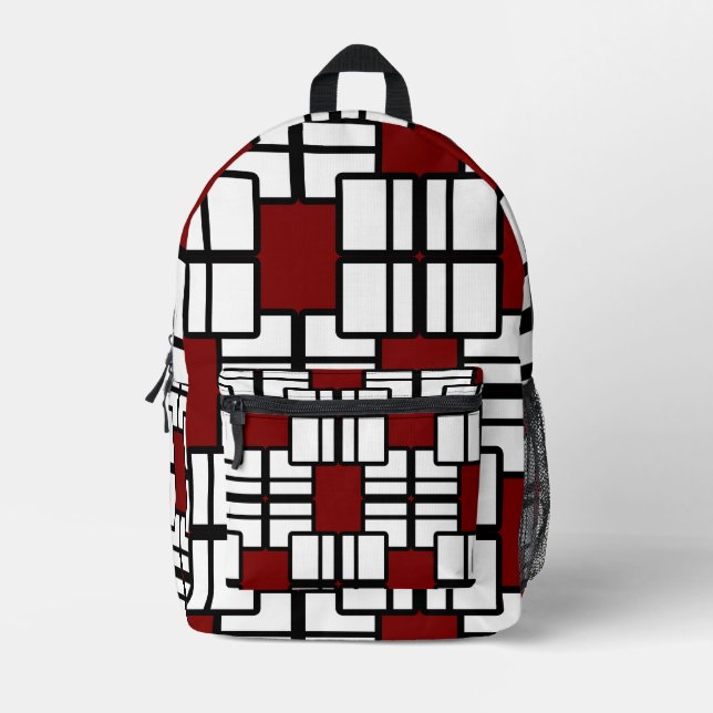 Geometric Edge Backpack — Style in Every Line (Front)